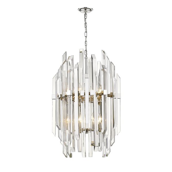 Z-Lite Polished Nickel Bova 12-Light Pendant Light