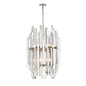 Z-Lite Polished Nickel Bova 12-Light Pendant Light