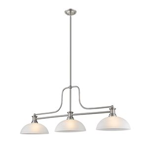 Z-lite Melange Brushed Nickel 3-Light Chandelier