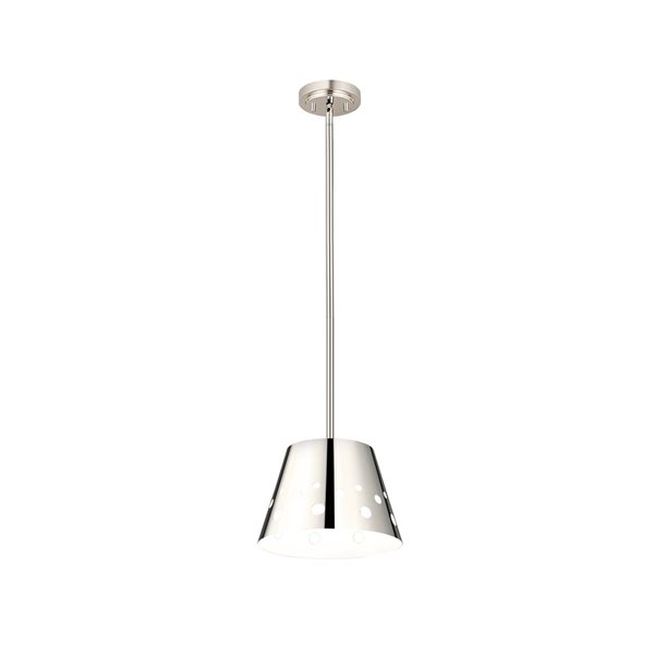 Z-Lite Polished Nickel Metal Katie 1-Light Chandelier