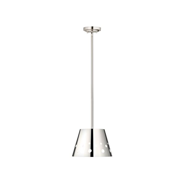 Z-Lite Polished Nickel Metal Katie 1-Light Chandelier