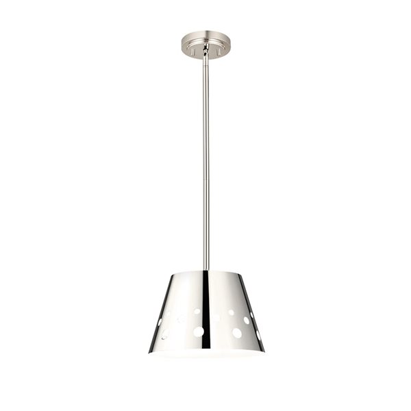 Z-Lite Polished Nickel Metal Katie 1-Light Chandelier