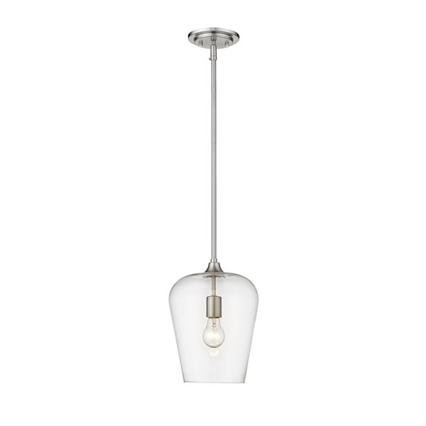 Z-Lite Matte Black Joliet 1-Light Pendant Light