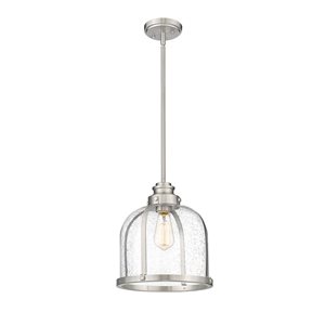 Z-Lite Heritage Brass Burren 1-Light Pendant Light