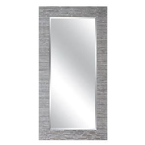 A&E Bath & Shower Modern 31.5-in Antique Grey Rectangular Bathroom Mirror