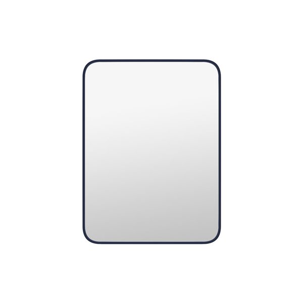 A&E Bath & Shower Modern 30-in Blue Rectangular Bathroom Mirror