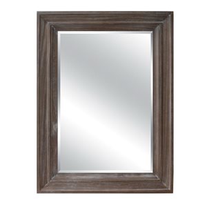 A&E Bath & Shower Modern 32-in Country Oak Rectangular Bathroom Mirror