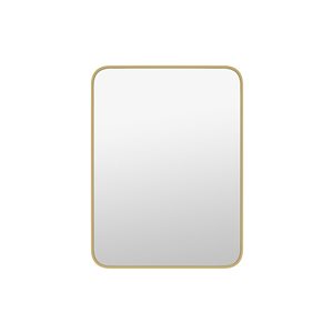 A&E Bath & Shower Modern 30-in Gold Rectangular Bathroom Mirror