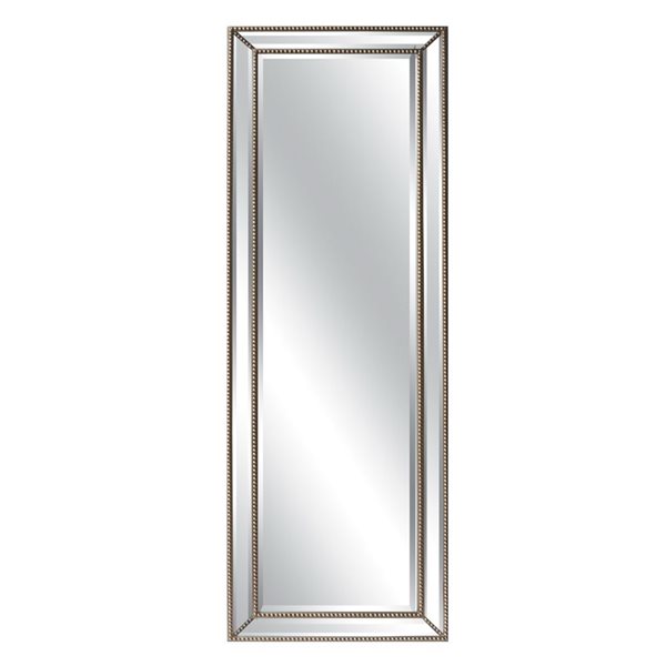 A&E Bath & Shower Modern 23.6-in Champagne Rectangular Bathroom Mirror