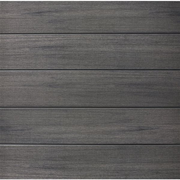 everhome Manhattan Grey and Savannah Brown Composite Fence Panel Sample 2-Pack - 5.9 x 5.8 in