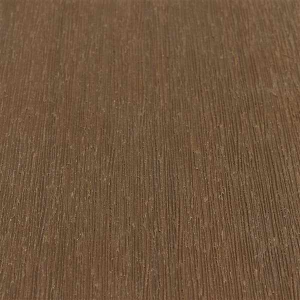 everhome Manhattan Grey and Savannah Brown Composite Fence Panel Sample 2-Pack - 5.9 x 5.8 in