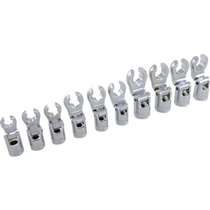 Coffret de 10 douilles métriques Dynamic Tools à entraînement 3/8 po, courtes et longues