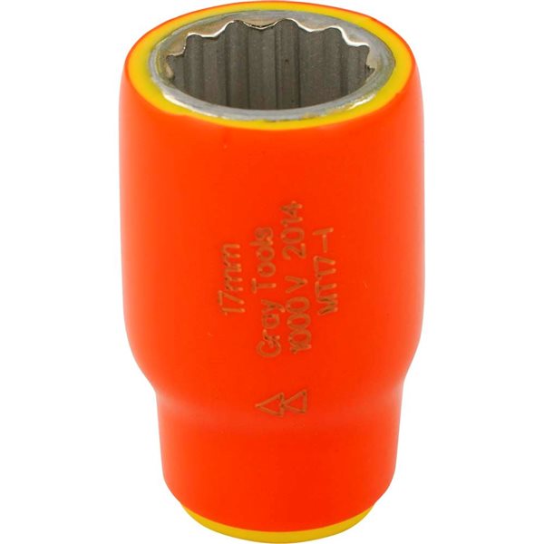 Gray Tools Metric 3/8-in Drive 12-point 17 mm Shallow Socket