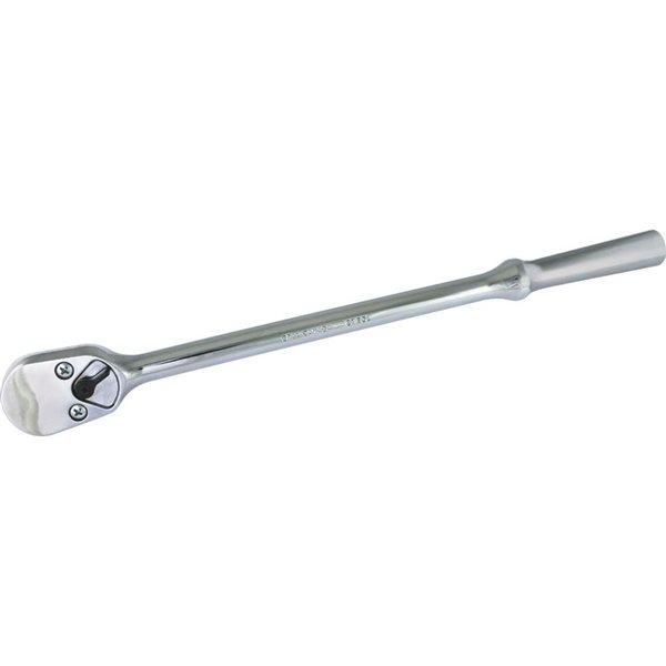 Gray Tools SAE and Metric Combination 1/2-in Drive 15-in Long 20T Chrome Reversible Ratchet