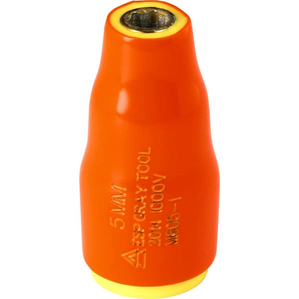 Gray Tools Metric 1/4-in Drive 6-point 5 mm Shallow Socket