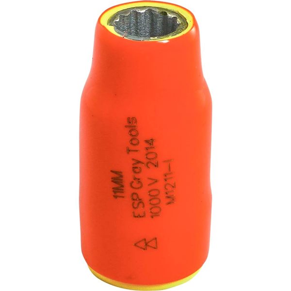 Gray Tools Metric 1/2-in Drive 12-point 11 mm Shallow Socket