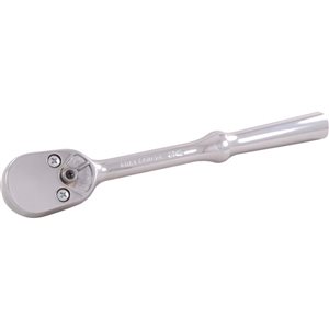 Clé à cliquet réversible chromée 40D mixte 10 po L. SAE et métrique Gray Tools à carré conducteur 1/2 po