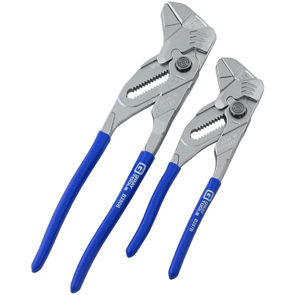 SHALL 3-Piece Groove Joint Pliers Set (12, 9-1/2, 7 Inch), Push