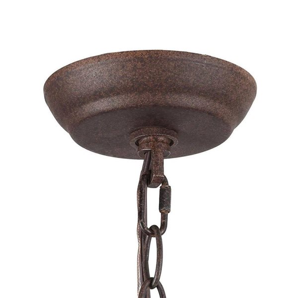 LNC Timeless Bronze and Brown Wood Modern Farmhouse Drum Chandelier 3-Light