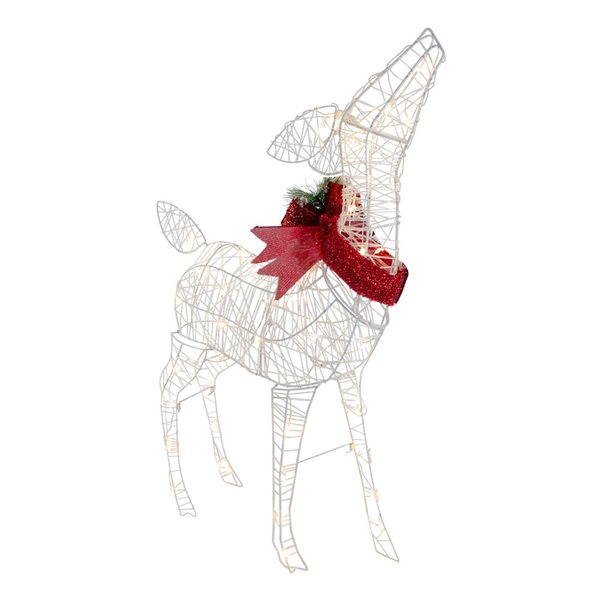 Northlight 35-in Freestanding Reindeer with Clear LED