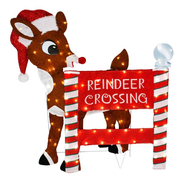 Northlight 36-in Freestanding Reindeer with White LED