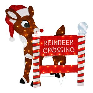 Northlight 36-in Freestanding Reindeer with White LED