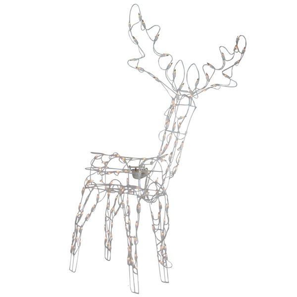 Northlight Animatronic 48-in Freestanding Reindeer with Clear Incandescent Lights