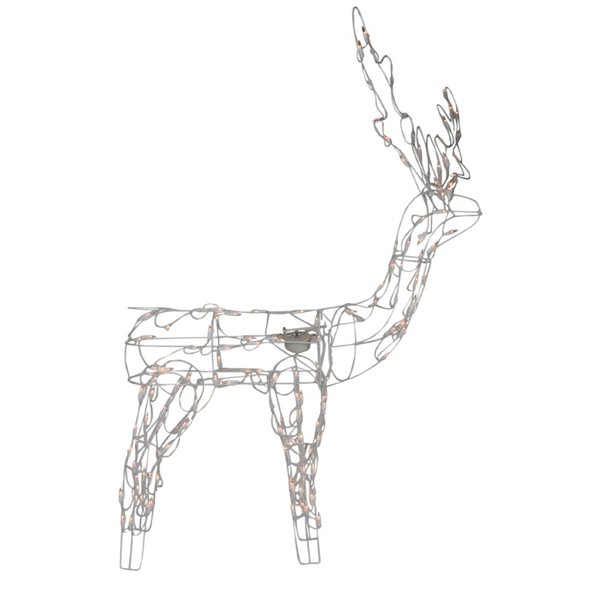 Northlight Animatronic 48-in Freestanding Reindeer with Clear Incandescent Lights