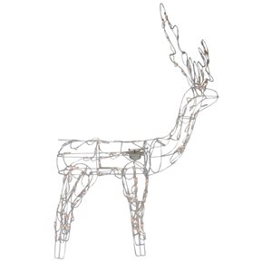 Northlight Animatronic 48-in Freestanding Reindeer with Clear Incandescent Lights