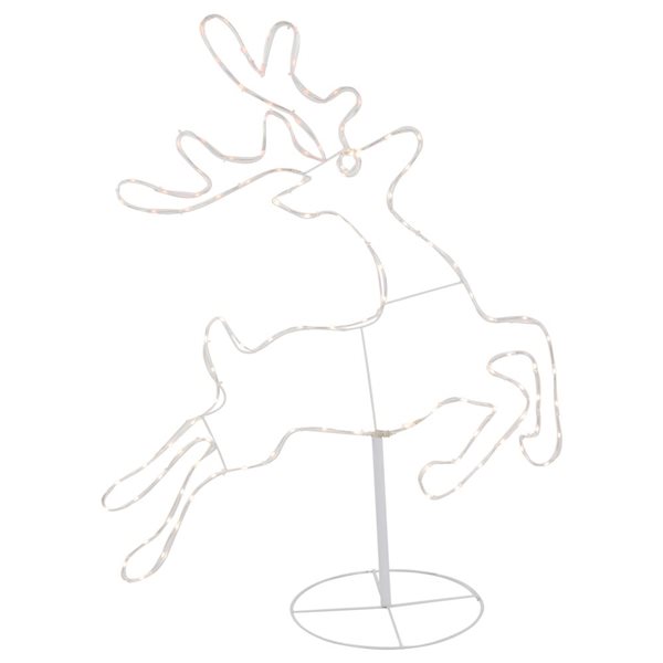 Northlight 36-in Freestanding Reindeer with 113 Multicolor LED