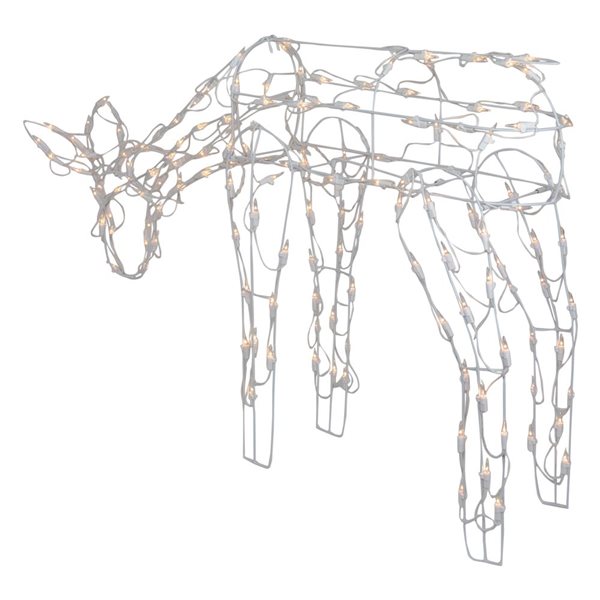 Northlight 24.5-in Freestanding Reindeer with Clear Incandescent Lights