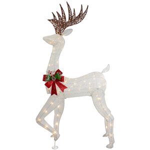 Northlight 60-in Freestanding Reindeer with White LED