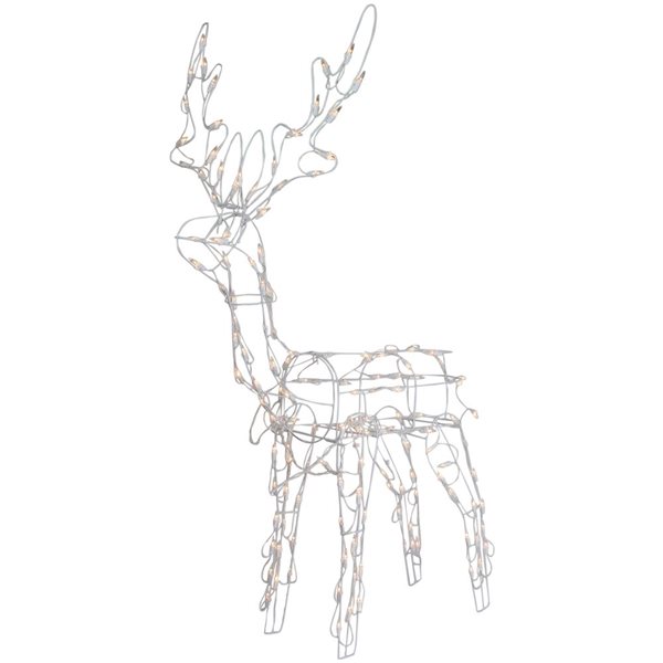 Northlight 48-in Freestanding Reindeer with Clear Incandescent Lights ...