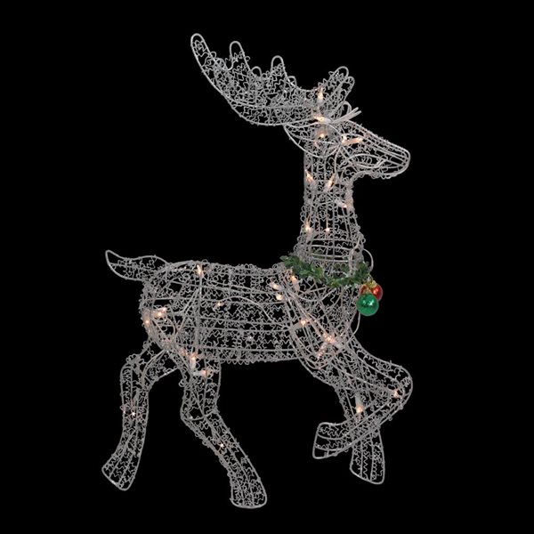 Northlight 25.5-in Freestanding Reindeer with Clear Incandescent Lights