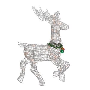Northlight 25.5-in Freestanding Reindeer with Clear Incandescent Lights