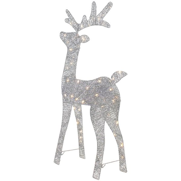 Northlight 39.5-in Freestanding Reindeer with White LED