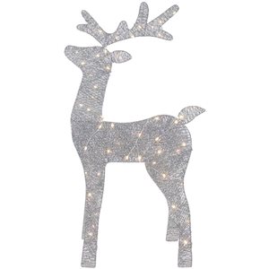 Northlight 39.5-in Freestanding Reindeer with White LED