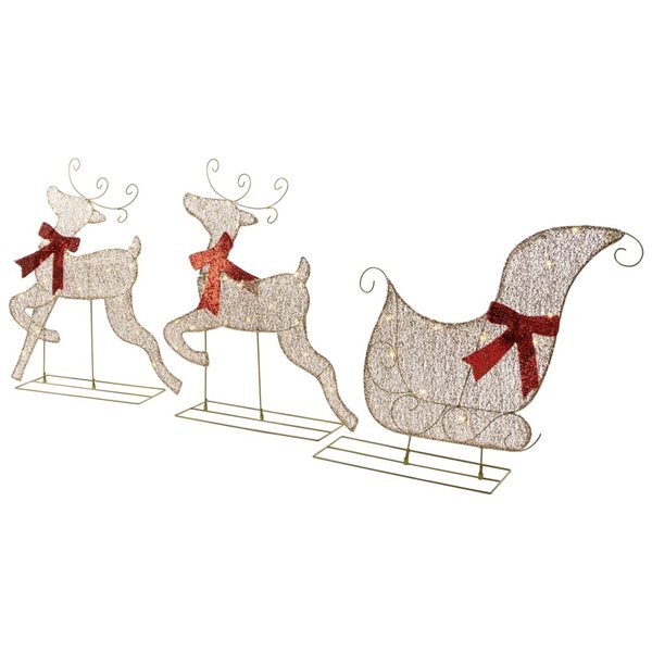 Northlight 24-in Freestanding Reindeer with White LED