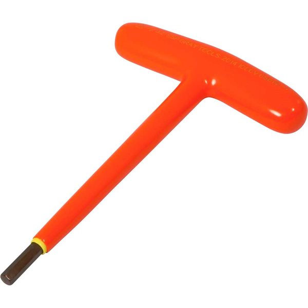 Gray Tools 7/32-in S2 T-handle Hex Key, 1000V Insulated