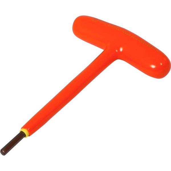 Gray Tools 5/32-in S2 T-handle Hex Key, 1000V Insulated