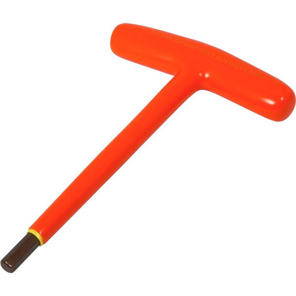 Gray Tools 8 mm T-handle S2 Hex Key, 1000V Insulated