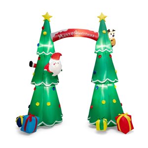 Costway 10-ft H Lighted Inflatable Christmas Arch