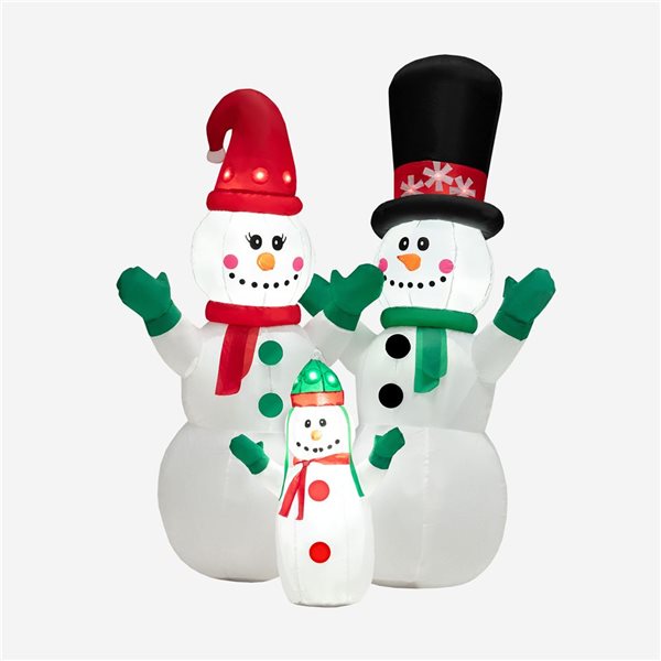Costway 6-ft H Lighted Inflatable Christmas Snowmen CM24092US | RONA