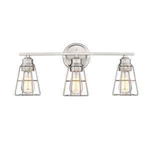 Millennium Lighting 3-Light Nickel Transitional Vanity Light