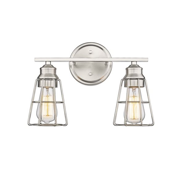 Millennium Lighting 2-Light Nickel Transitional Vanity Light