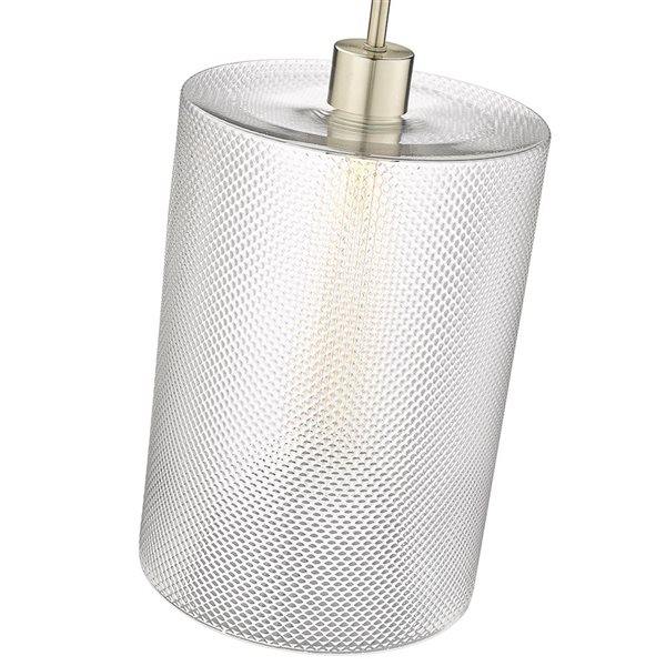 Millennium Lighting Olena Modern Gold Transitional Textured Glass Geometric Standard Medium Pendant Light