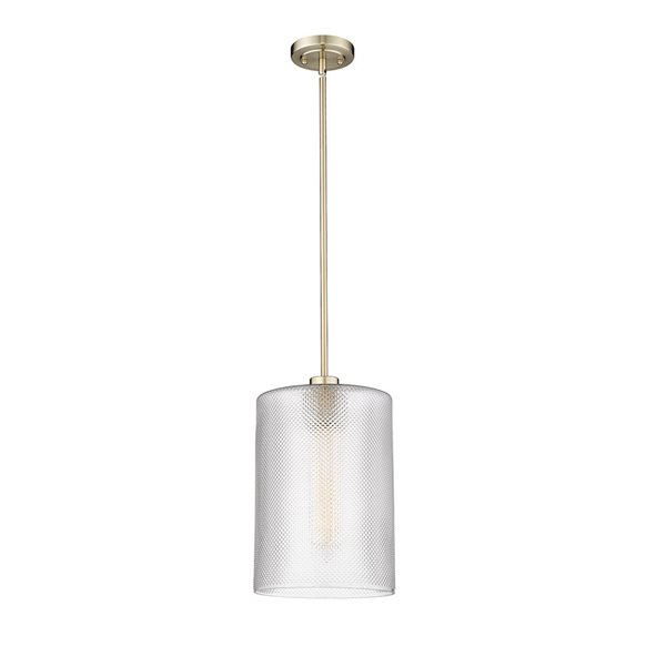 Millennium Lighting Olena Modern Gold Transitional Textured Glass Geometric Standard Medium Pendant Light