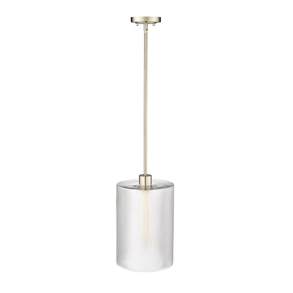 Millennium Lighting Olena Modern Gold Transitional Textured Glass Geometric Standard Medium Pendant Light