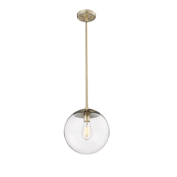 Millennium Lighting Avell Modern Gold Transitional Clear Glass Geometric Standard Medium Pendant Light