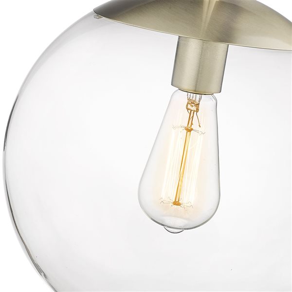 Millennium Lighting Avell Modern Gold Transitional Clear Glass Geometric Standard Medium Pendant Light